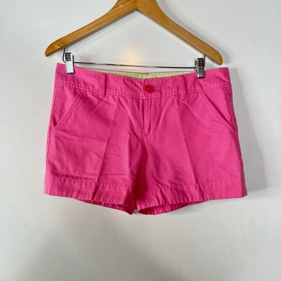 Lilly Pulitzer Pink Cotton Shorts Size 6 - Picture 1 of 4